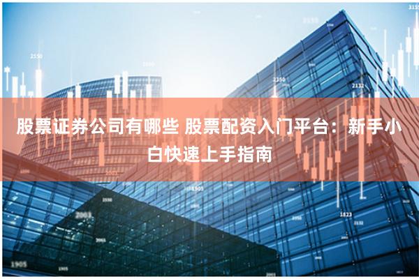 股票证券公司有哪些 股票配资入门平台：新手小白快速上手指南
